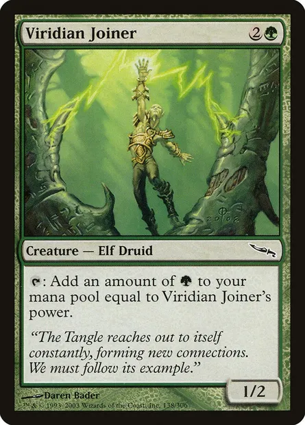 Menuisier viridian, carte Magic MRD 138 — extension Mirrodin