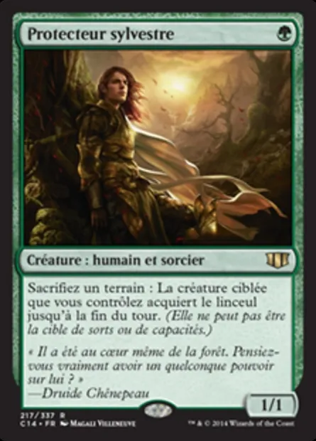 Protecteur sylvestre, carte Magic C14 217 — extension Commander 2014