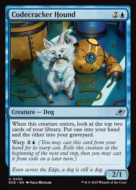 Codecracker Hound, Magic card EOE 50 — Edge of Eternities set