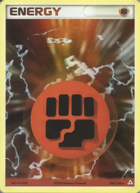 Énergie Combat, carte Pokémon HP 110 — extension EX Fantômes Holon