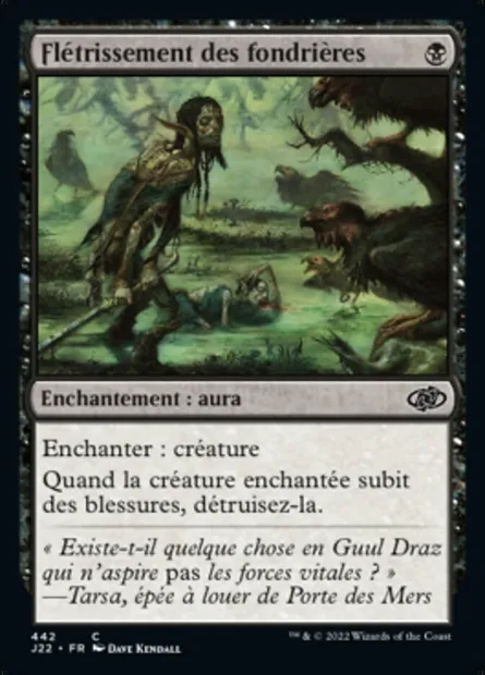 Flétrissement des fondrières, carte Magic J22 442 — extension Jumpstart 2022