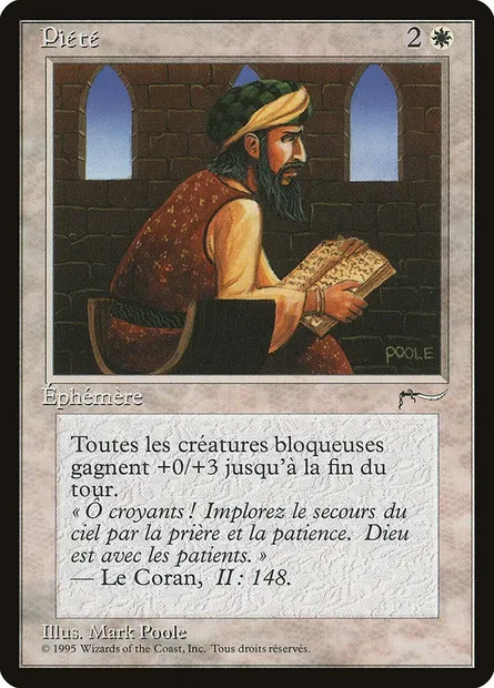 Piety, Magic card REN 17 — Renaissance set