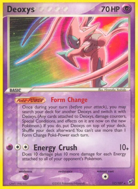 Deoxys, Pokémon card DX 17 — Deoxys set