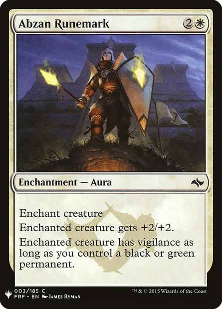 Marquerune d'Abzan, carte Magic PLST FRF-3 — extension The List