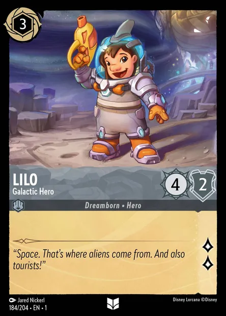Lilo - Galactic Hero, Disney Lorcana card CH1-184 — The First Chapter set