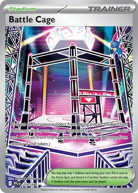 Battle Cage, Pokémon card PFL 116 — Phantasmal Flames set