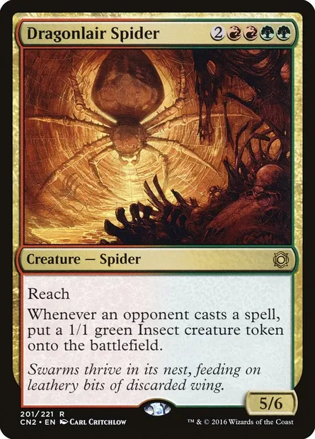 Dragonlair Spider, Magic card CN2 201 — Conspiracy: Take the Crown set