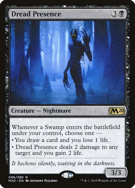 Dread Presence, Magic card M20 96 — Core Set 2020 set