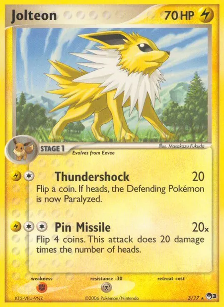 Jolteon, Pokémon card P3 3 — POP Series 3 set