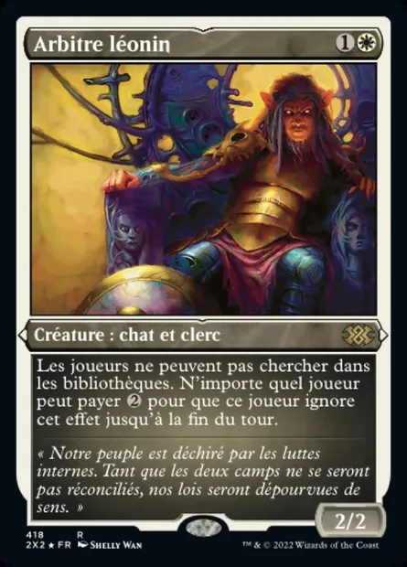 Arbitre léonin, carte Magic 2X2 418 — extension Double Masters 2022