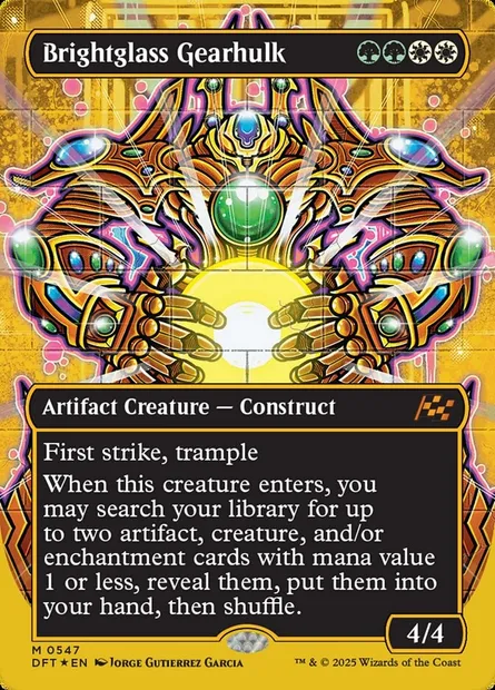 Brightglass Gearhulk, Magic card DFT 547 — Aetherdrift set
