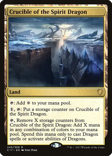 Crucible of the Spirit Dragon, Magic card C17 243 — Commander 2017 set