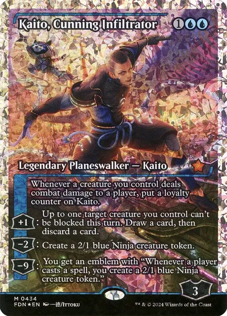 Kaito, infiltrateur rusé, carte Magic FDN 434 — extension Foundations