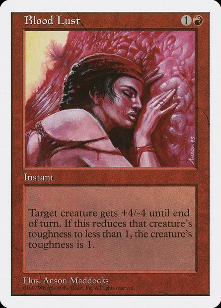 Blood Lust, Magic card 5ED 212 — Fifth Edition set