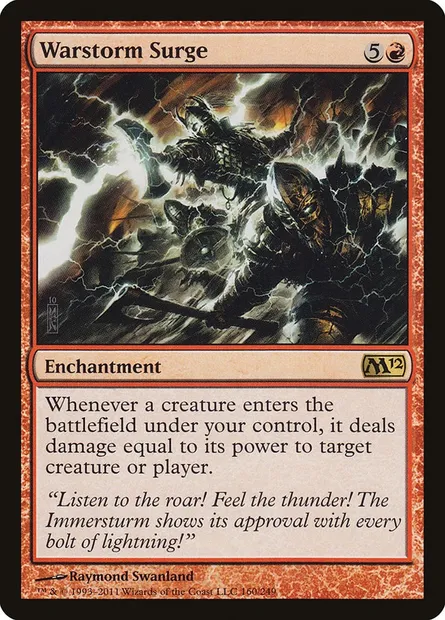 Warstorm Surge, Magic card M12 160 — Magic 2012 set