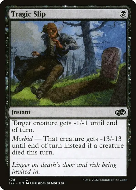Tragic Slip, Magic card J22 478 — Jumpstart 2022 set