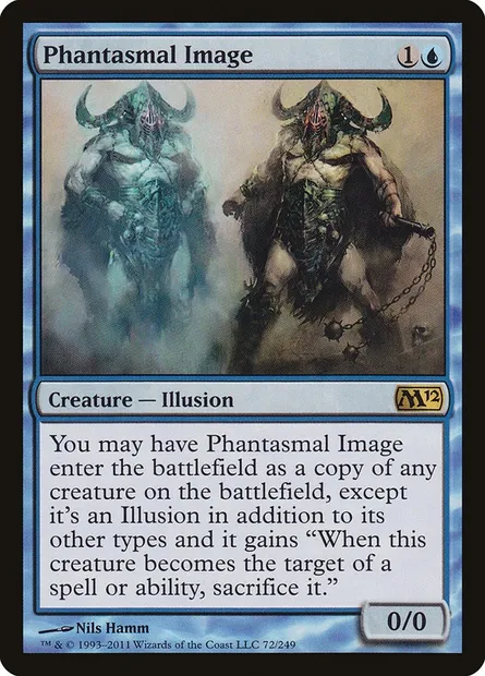 Phantasmal Image, Magic card M12 72 — Magic 2012 set