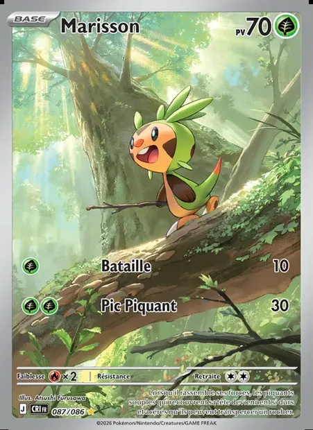 Marisson, carte Pokémon CRI 087 — extension Chaos Ascendant