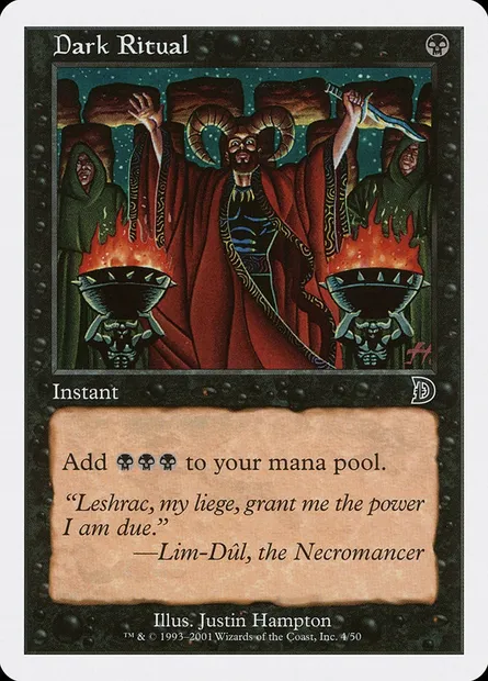 Messe noire, carte Magic DKM 4 — extension Deckmasters