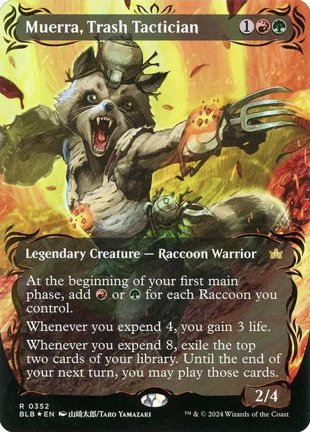 Muerra, Trash Tactician, Magic card BLB 352 — Bloomburrow set