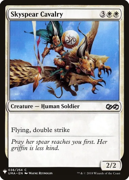 Skyspear Cavalry, Magic card PLST UMA-36 — The List set