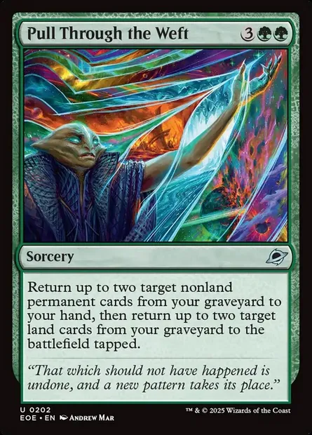 Pull Through the Weft, Magic card EOE 202 — Edge of Eternities set