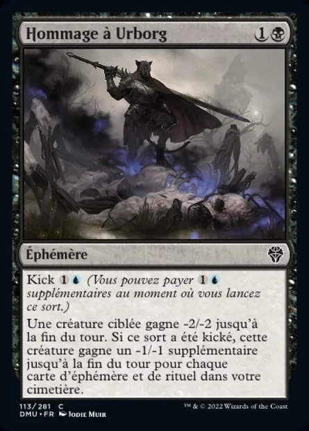 Hommage à Urborg, carte Magic DMU 113 — extension Dominaria Uni