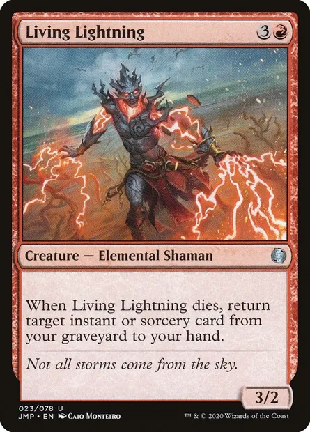 Living Lightning, Magic card JMP 23 — Jumpstart set