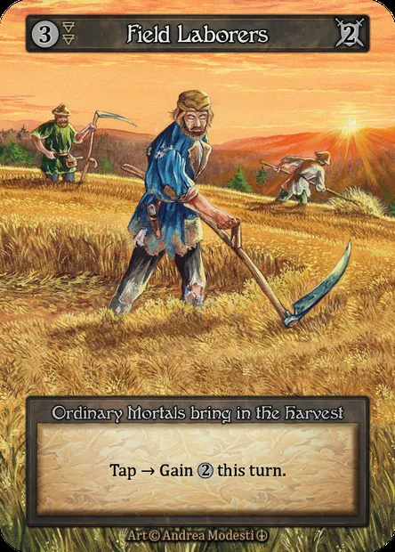 Field Laborers, carte Sorcery ATH 021 — extension Arthurian Legends