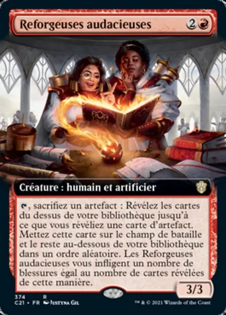 Reforgeuses audacieuses, carte Magic C21 374 — extension Commander 2021