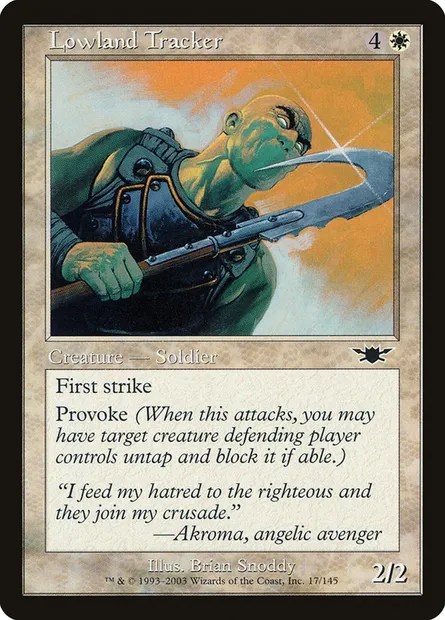Lowland Tracker, Magic card LGN 17 — Legions set
