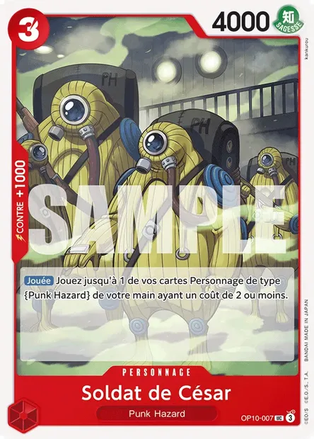 Soldat de César, carte One Piece OP10-007 — extension SANG ROYAL