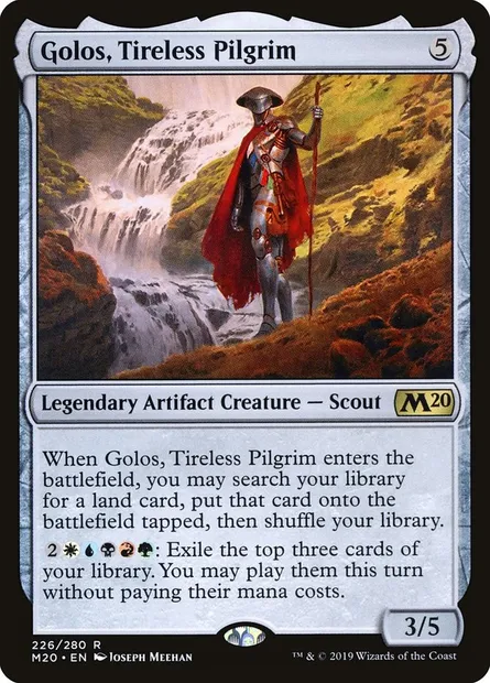Golos, Tireless Pilgrim, Magic card M20 226 — Core Set 2020 set