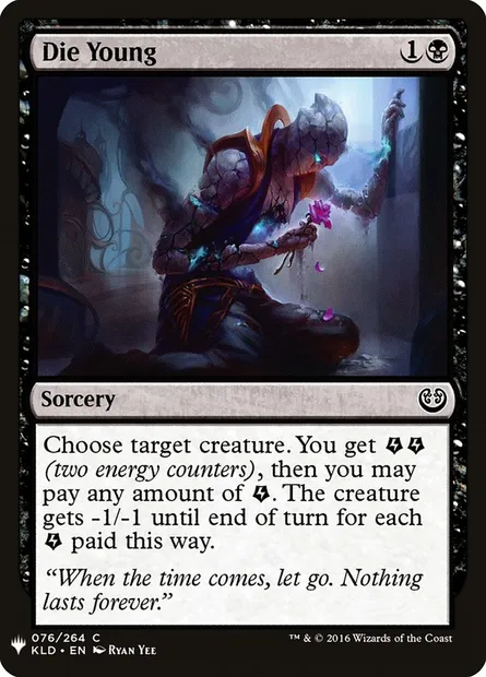 Die Young, Magic card PLST KLD-76 — The List set