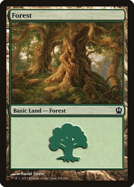 Forest, Magic card THS 249 — Theros set