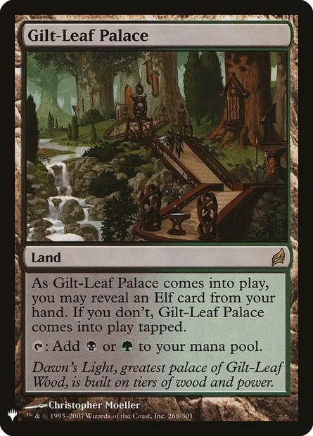 Gilt-Leaf Palace, Magic card PLST LRW-268 — The List set