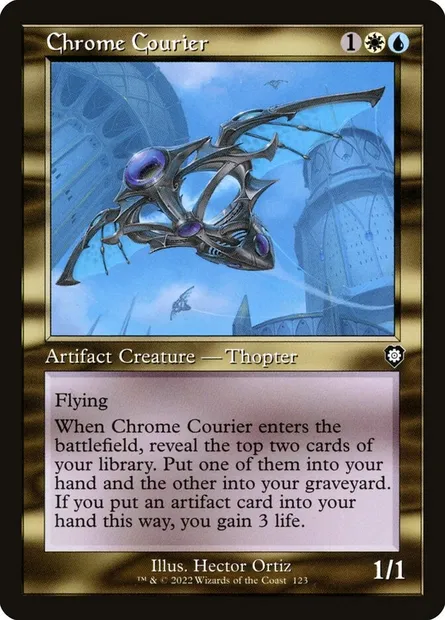 Chrome Courier, Magic card BRC 123 — The Brothers' War Commander set