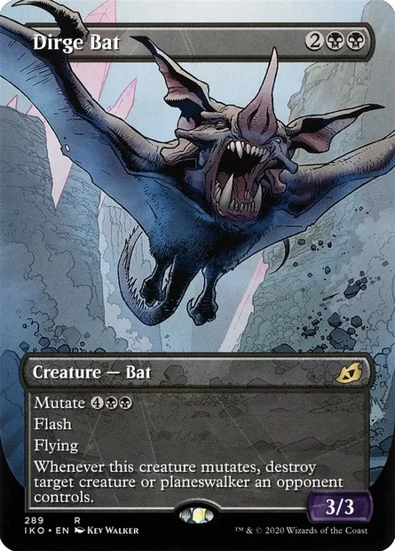 Dirge Bat, Magic card IKO 289 — Ikoria: Lair of Behemoths set