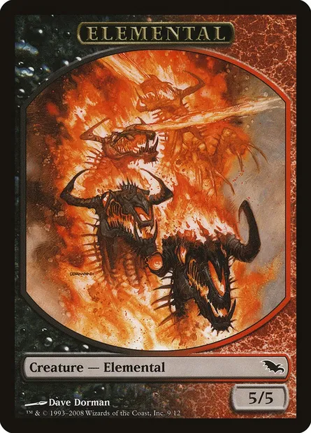 Elemental, Magic card TSHM 9 — Shadowmoor Tokens set
