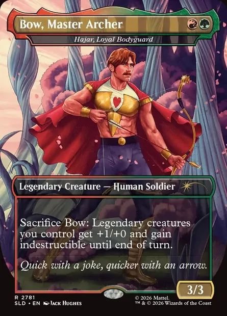 Hajar, Loyal Bodyguard, Magic card SLD 2781 — Secret Lair Drop set
