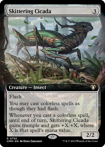 Skittering Cicada, Magic card CMM 750 — Commander Masters set