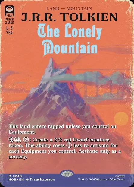 The Lonely Mountain, Magic card HOB 248 — The Hobbit set