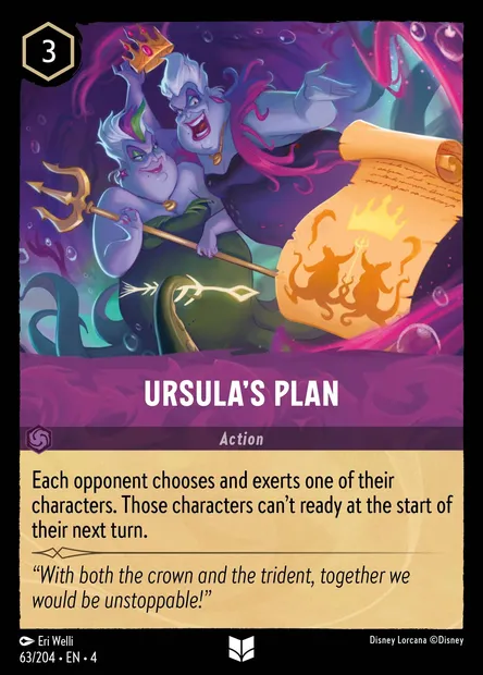 Ursula's Plan, Disney Lorcana card CH4-063 — Ursula's Return set