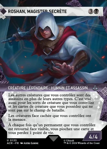 Roshan, magister secrète, carte Magic ACR 133 — extension Assassin's Creed