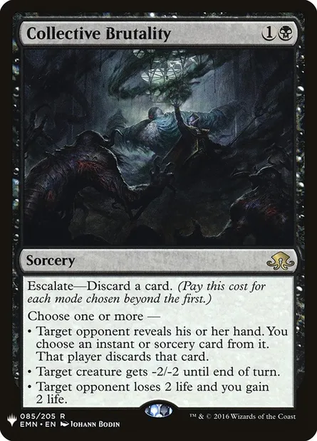 Collective Brutality, Magic card PLST EMN-85 — The List set