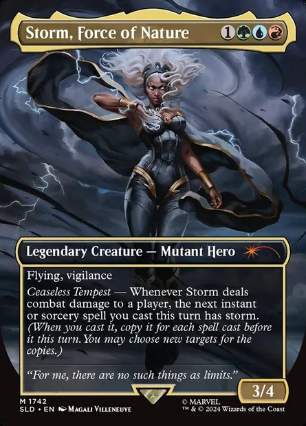 Storm, Force of Nature, Magic card SLD 1742 — Secret Lair Drop set