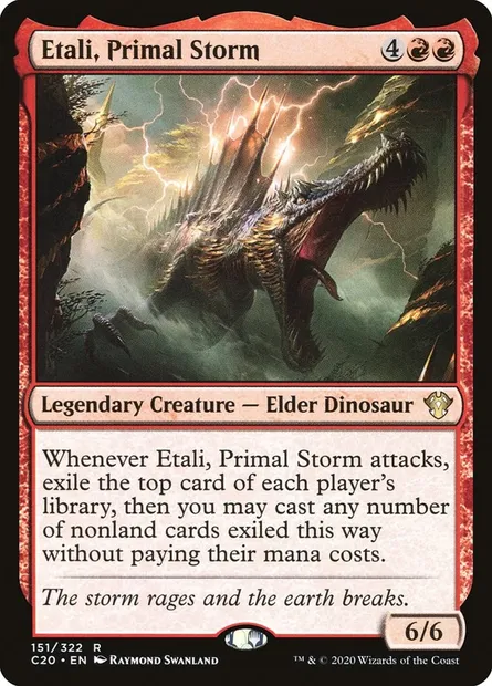 Etali, Primal Storm, Magic card C20 151 — Commander 2020 set