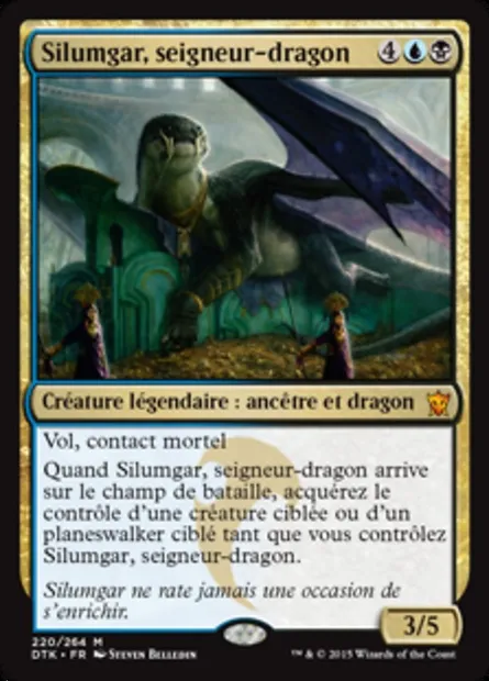 Silumgar, seigneur-dragon, carte Magic DTK 220 — extension Les Dragons de Tarkir