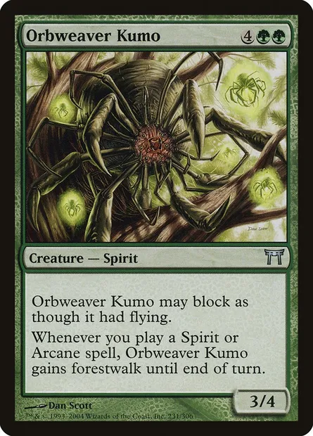 Orbweaver Kumo, Magic card CHK 231 — Champions of Kamigawa set