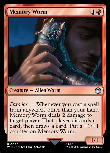 Memory Worm, Magic card WHO 90 — Doctor Who set